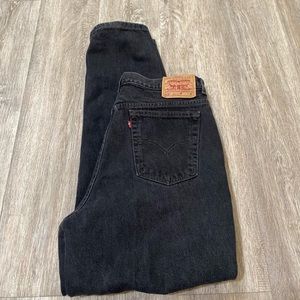 Women's Levi’s 512 jeans in black, Size 18